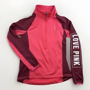 Victoria Secret Love PINK Women’s Size S/P 1/4 Zippered Pullover Fleece